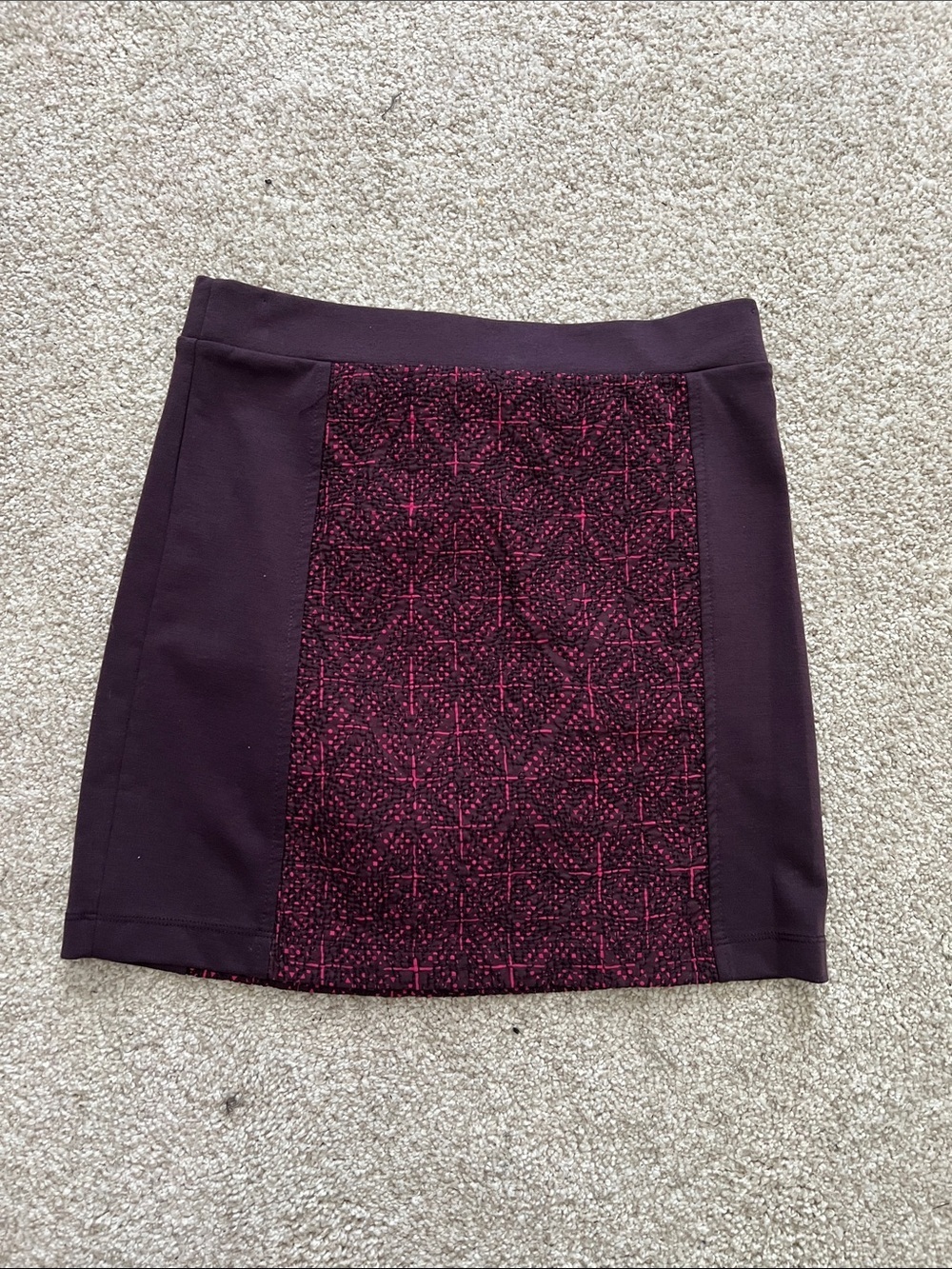 American Eagle Outfitters Plum Paneled Mini Skirt